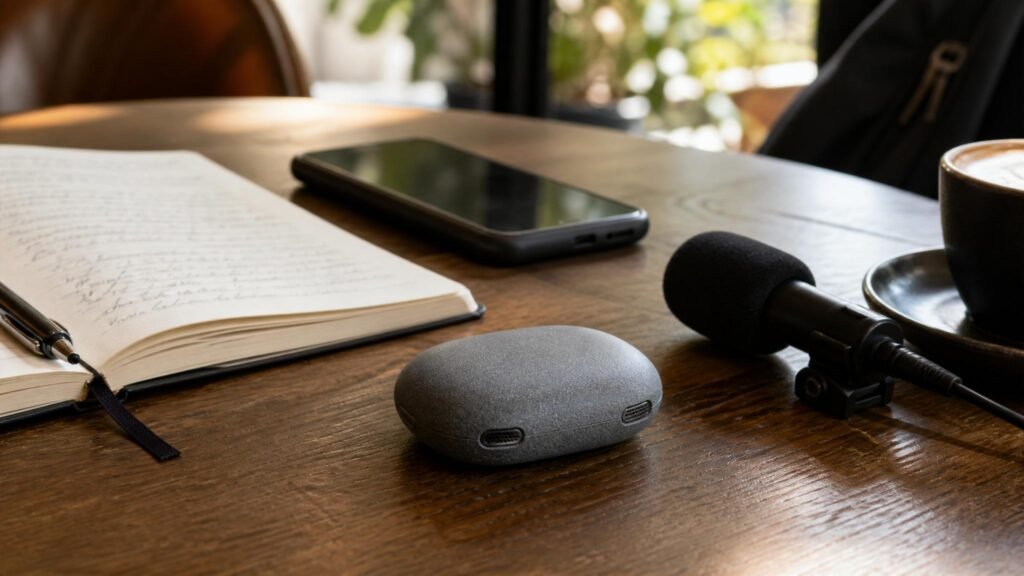 EchoPebble: A Pocket AI Recorder Designed for Field Notes and Interviews