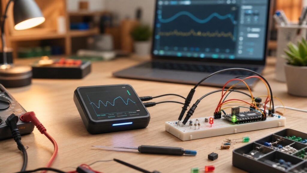 PocketScope Air: A Wireless Debug Tool for Electronics Beginners